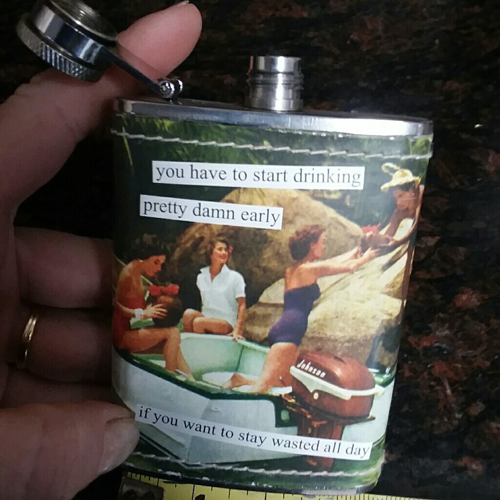 Anne Taintor flask
